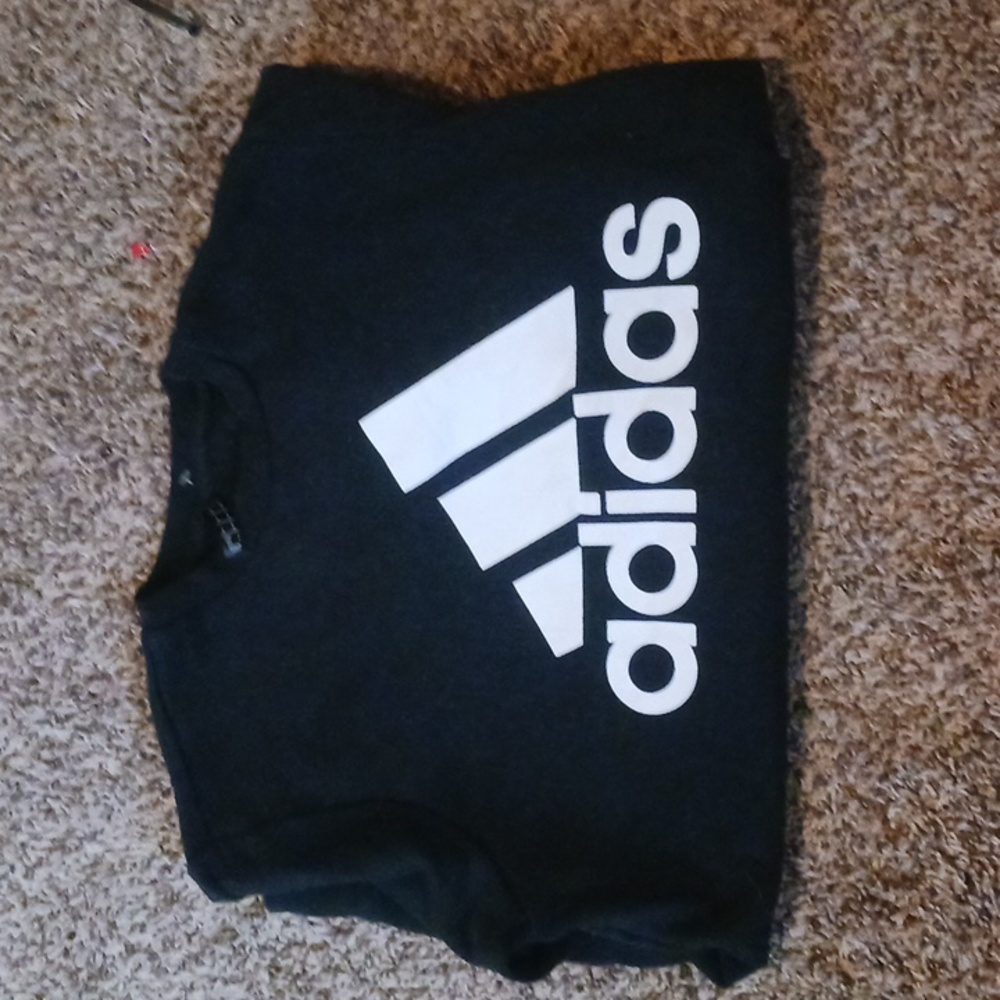 Womens small black and white adidas sweatshirt